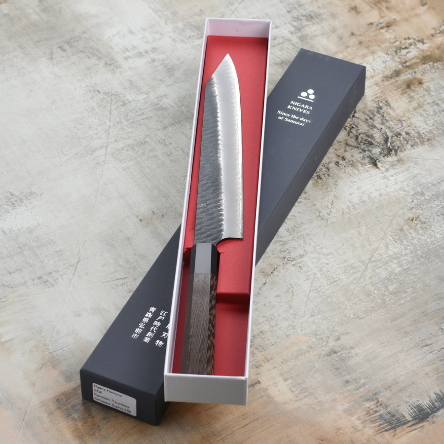 Nigara SG2 Kurouchi Tsuchime 10" Kiritsuke Sujihiki
