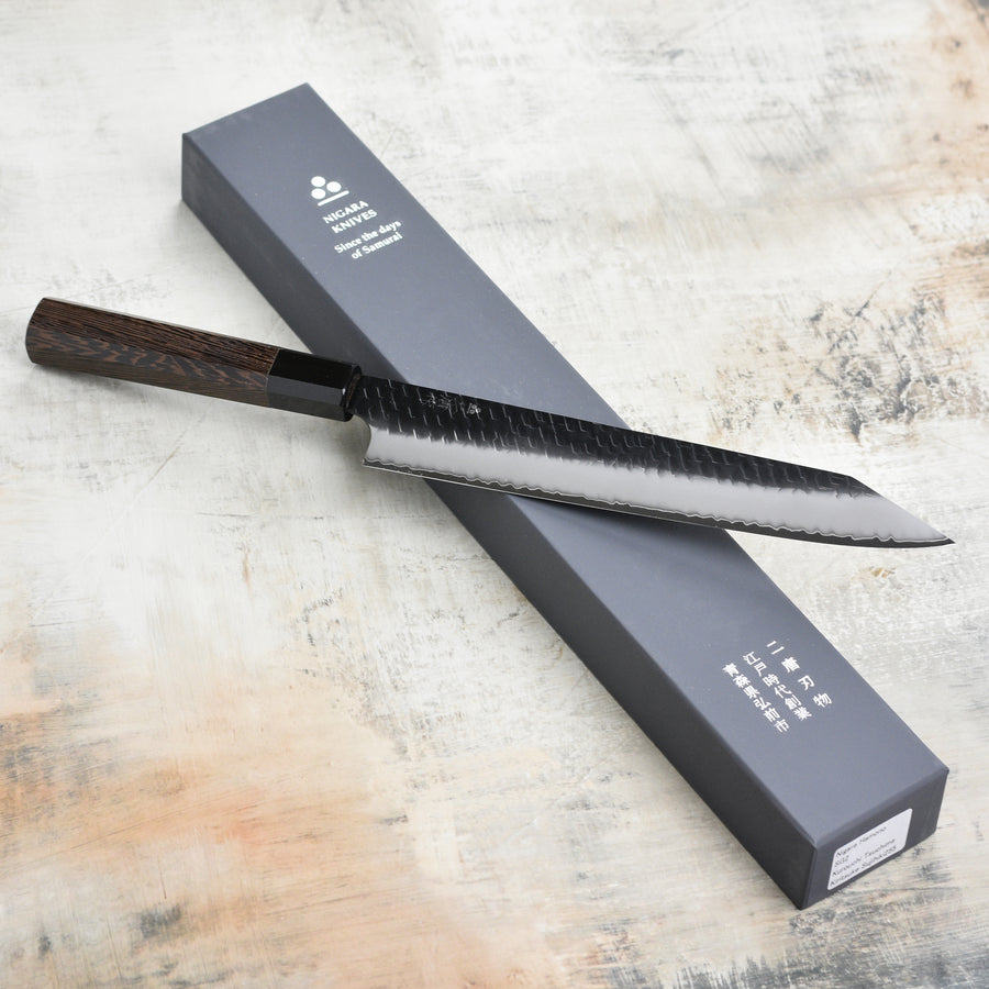 Nigara SG2 Kurouchi Tsuchime 10" Kiritsuke Sujihiki