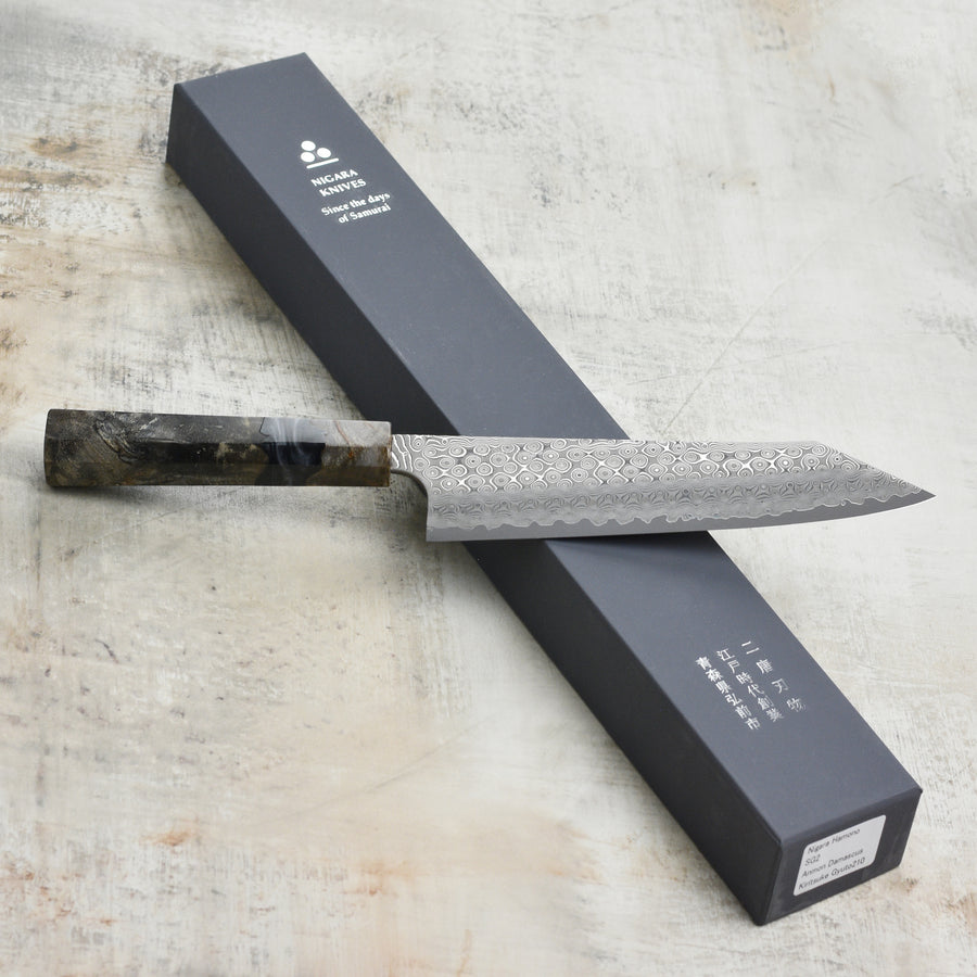 Nigara Anmon SG2 Damascus 8.25" Kiritsuke Gyuto