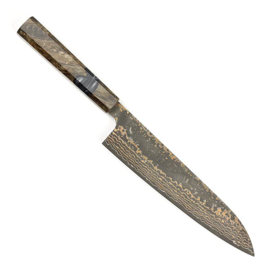 Saji Black Gold Damascus 8.25" Gyuto