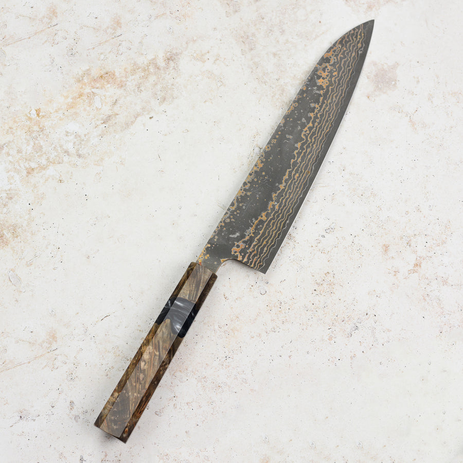 Saji Black Gold Damascus 8.25" Gyuto