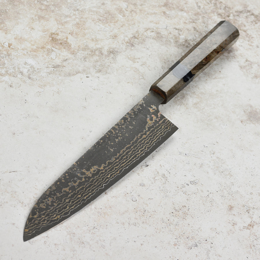 Saji Black Gold Damascus 8.25" Gyuto