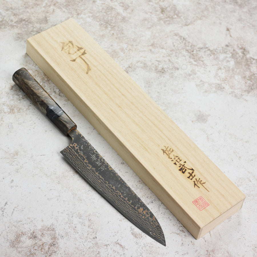 Saji Black Gold Damascus 8.25" Gyuto