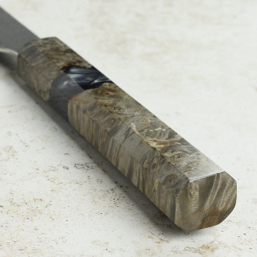 Hatsukokoro Atelier Kurouchi Damascus 6.7" Santoku