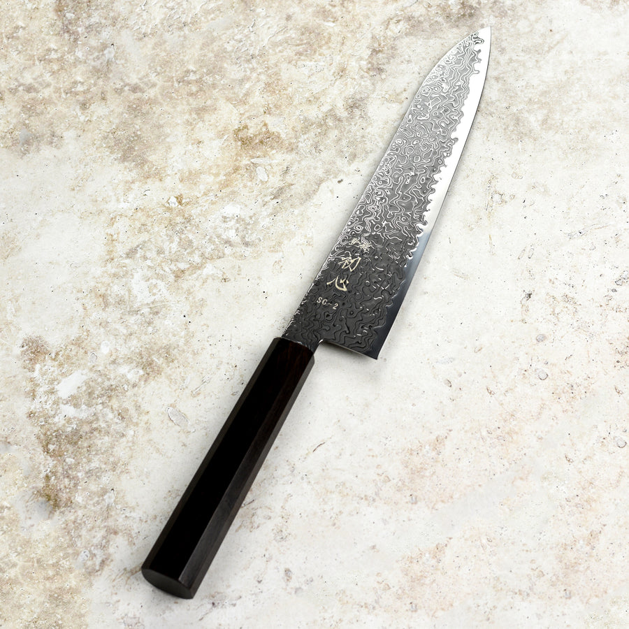 Hatsukokoro Ryuhyo SG2 Kurozome Damascus 8.25" Gyuto