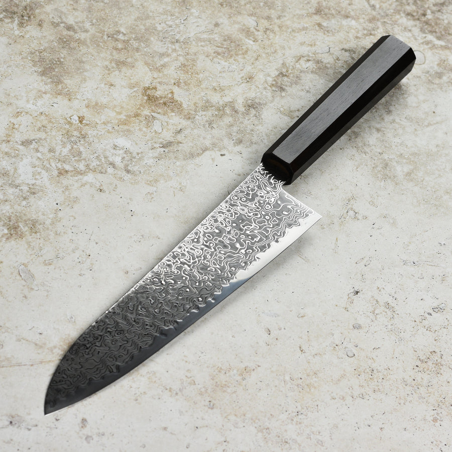 Hatsukokoro Ryuhyo SG2 Kurozome Damascus 8.25" Gyuto