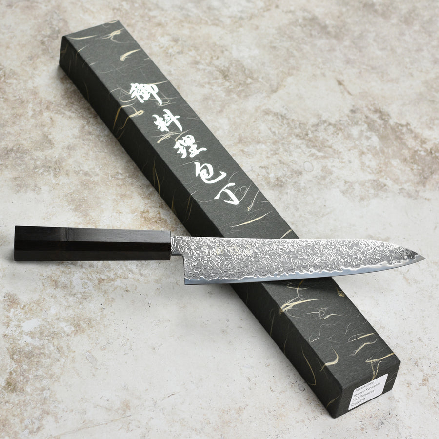 Hatsukokoro Ryuhyo SG2 Kurozome Damascus 8.25" Gyuto