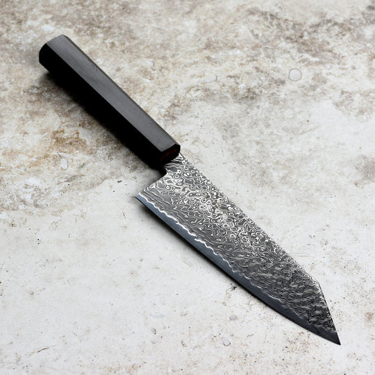 Hatsukokoro Ryuhyo SG2 Kurozome Damascus 7" Bunka