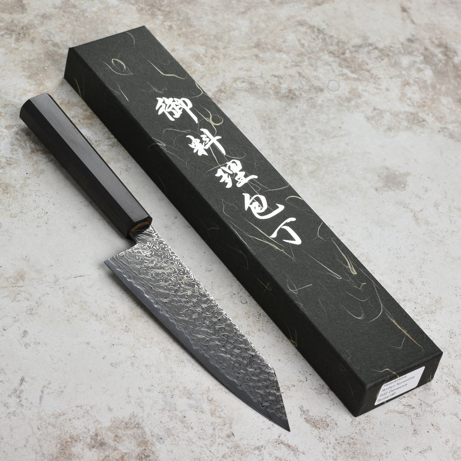 Japanese Chef's Knife by Hatsukokoro Black Damascus