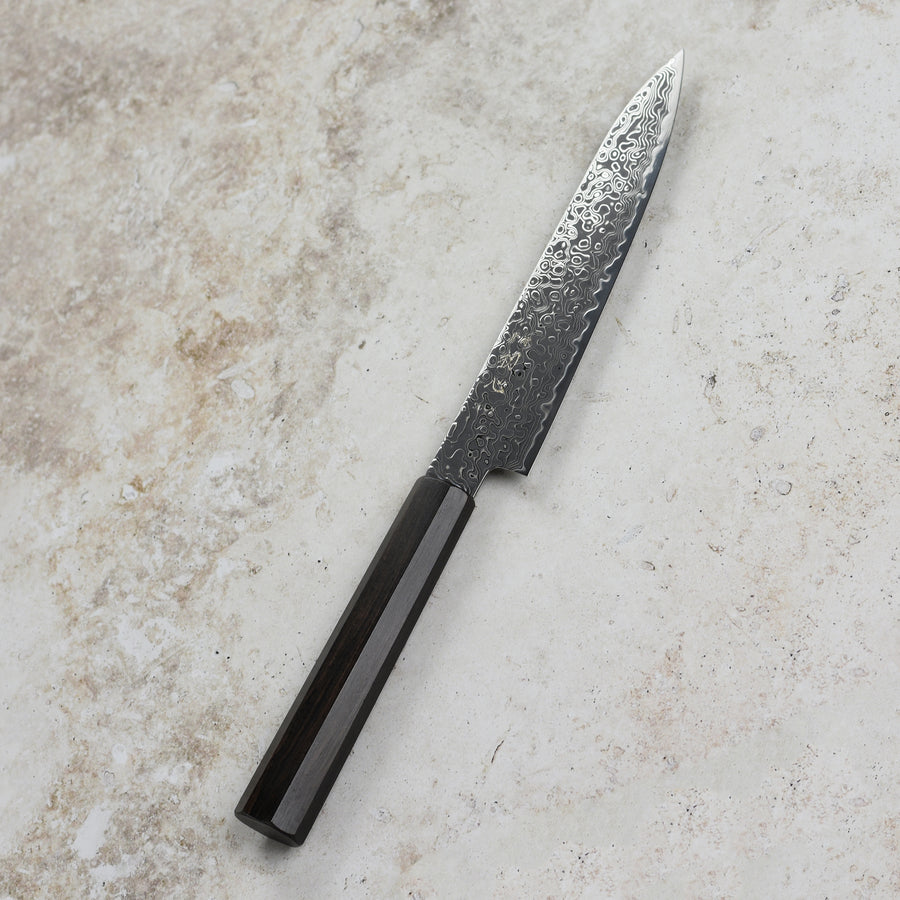 Hatsukokoro Ryuhyo SG2 Kurozome Damascus 5.9" Petty