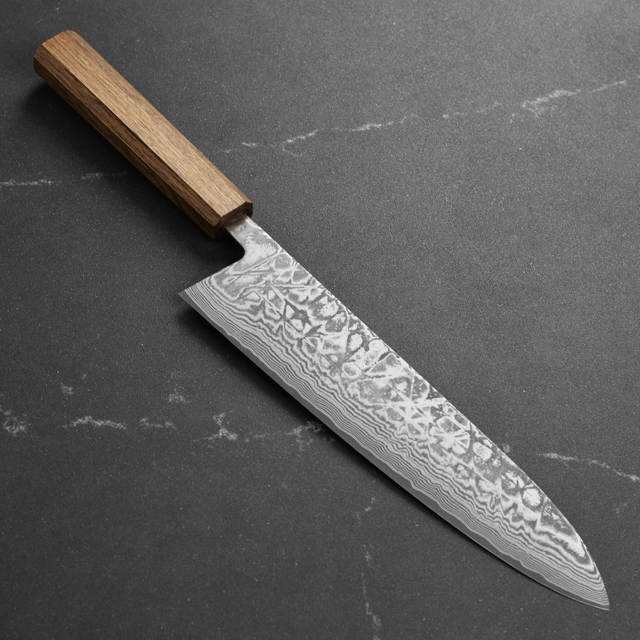 Shiro Kamo SG2 Kurozome Damascus 9.4" Gyuto