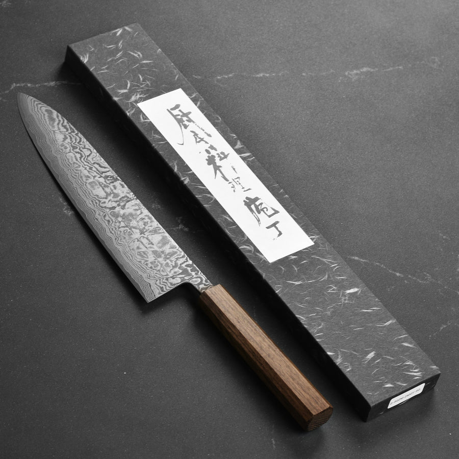 Shiro Kamo SG2 Kurozome Damascus 9.4" Gyuto