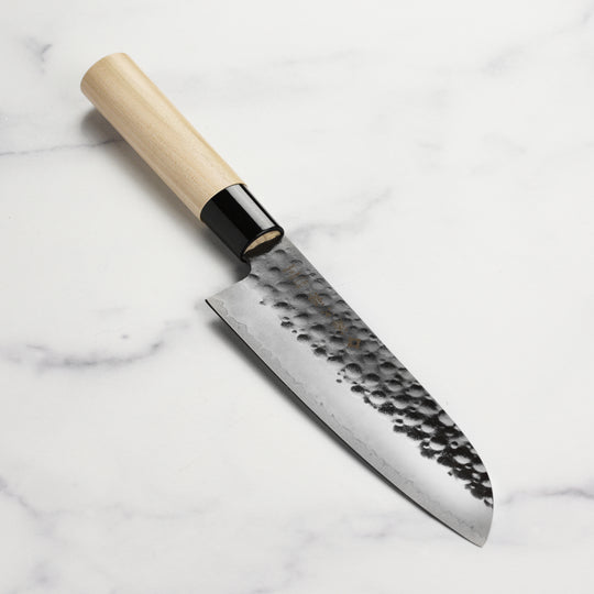 Tojiro Hammered 6.75" Santoku Knife