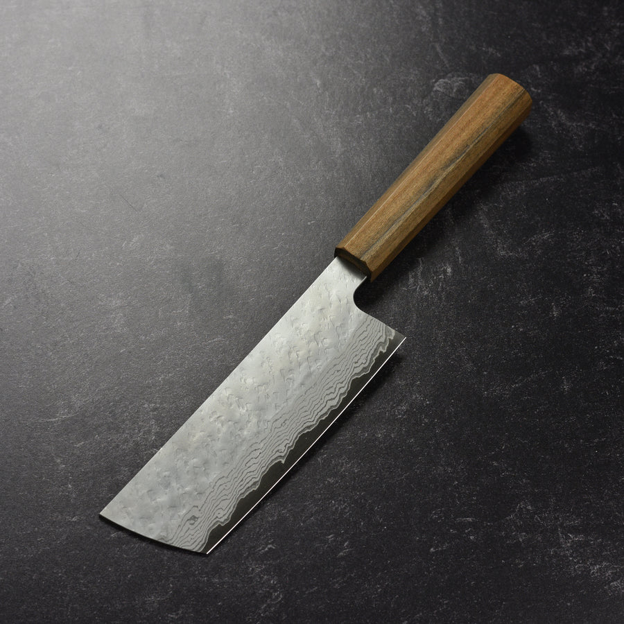 Nigara VG10 Tsuchime Damascus 6.5" Nakiri