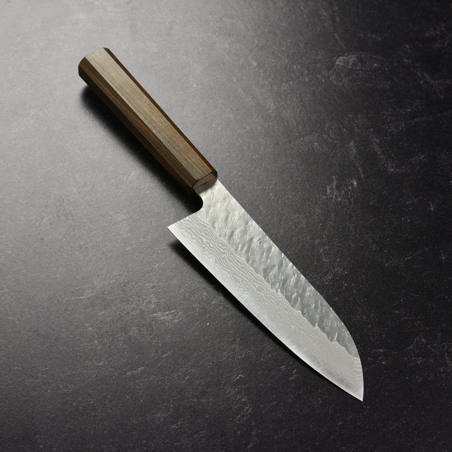 Nigara VG10 Tsuchime Damascus 7" Santoku