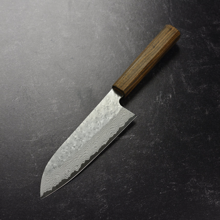 Nigara VG10 Tsuchime Damascus 7" Santoku