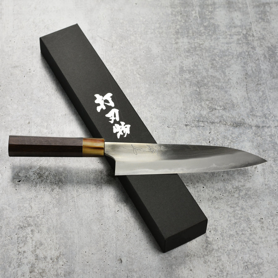 Mazaki Shirogami #2 Migaki 8.25" Gyuto