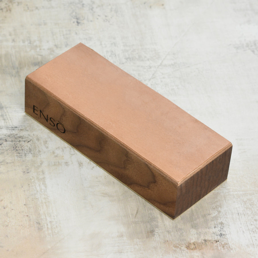 Leather Stroppping Block for Chef's Knives