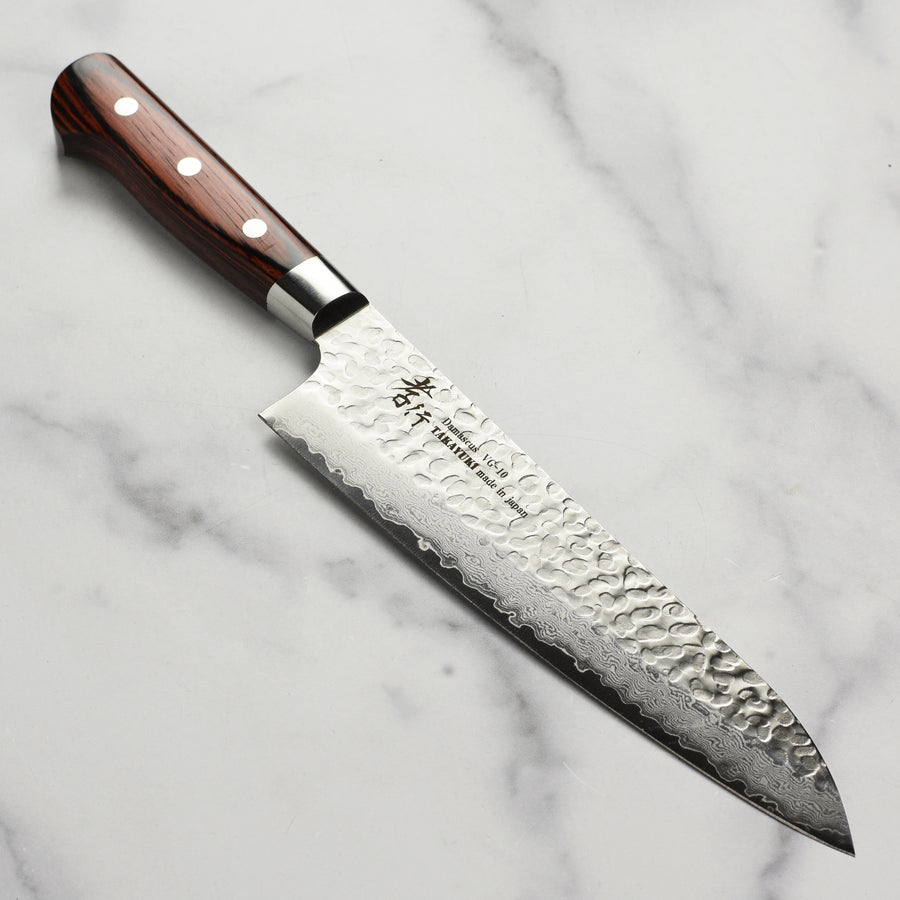 Takayuki Hammered Damascus 8.25" Gyuto