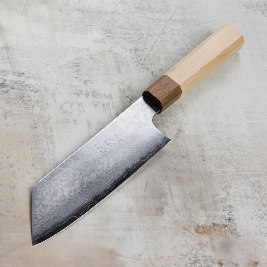 Hatono Ginsan Damascus Bunka Knife