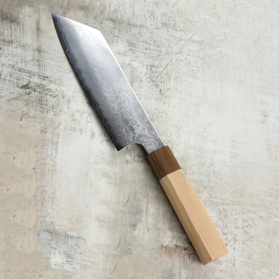 Hatono Ginsan Sapphire Damascus 7" Bunka