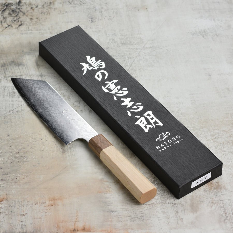 Hatono Ginsan Damascus 7" Bunka