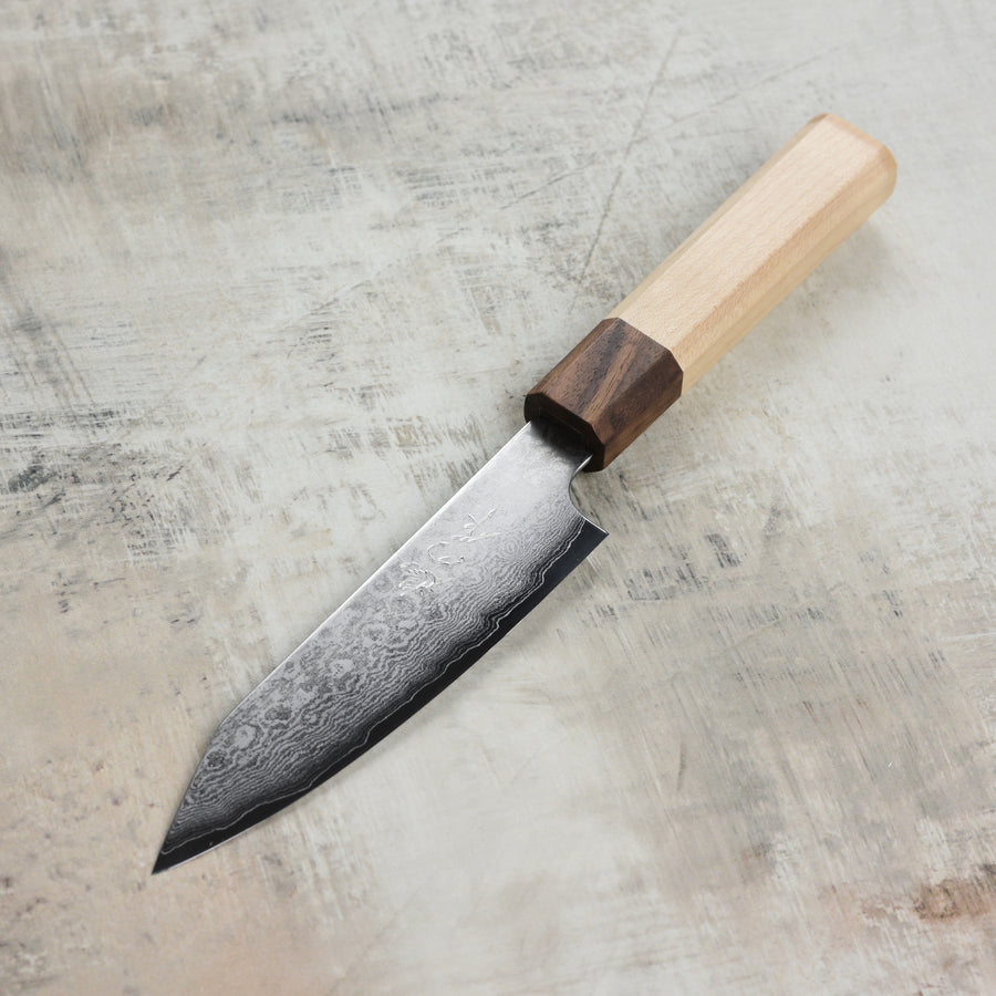 Hatono Ginsan Damascus Kiritsuke Petty Knife