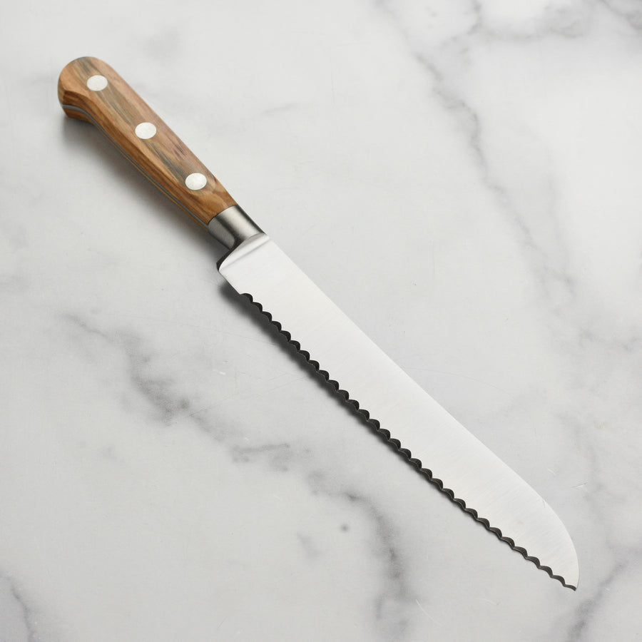 K Sabatier Olive Wood 8" Bread Knife