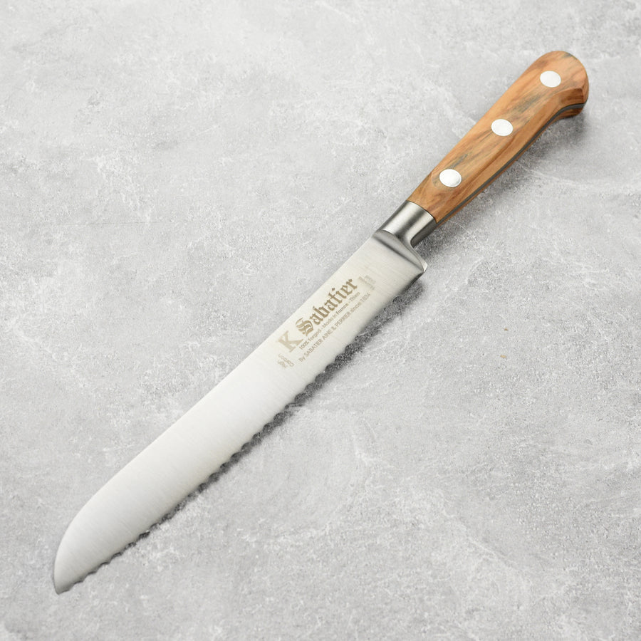 K Sabatier Olive Wood 8" Bread Knife