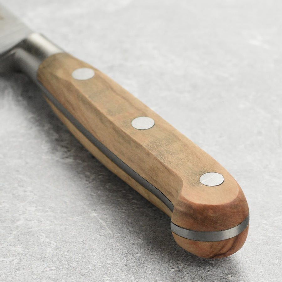 K Sabatier Olive Wood 5" Serrated Tomato Knife