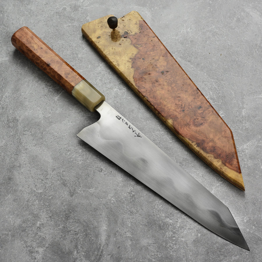 Keskin Carbon Steel 9" Kiritsuke Gyuto with Saya