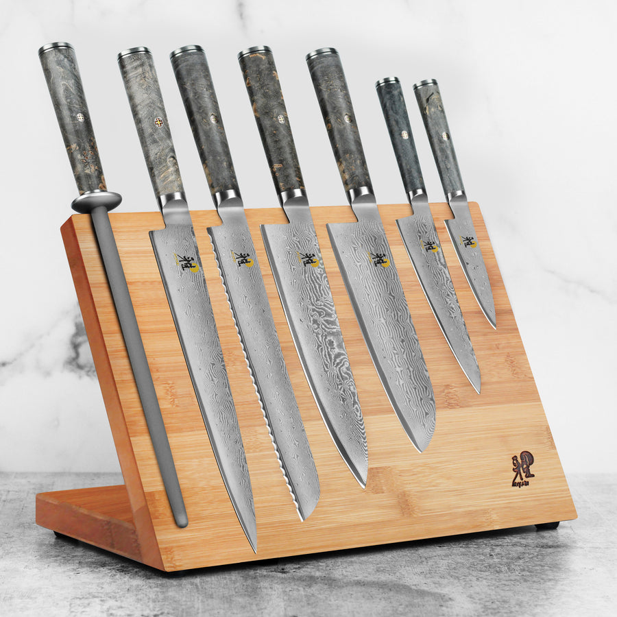 Miyabi Black 8 Piece Magnetic Easel Knife Set