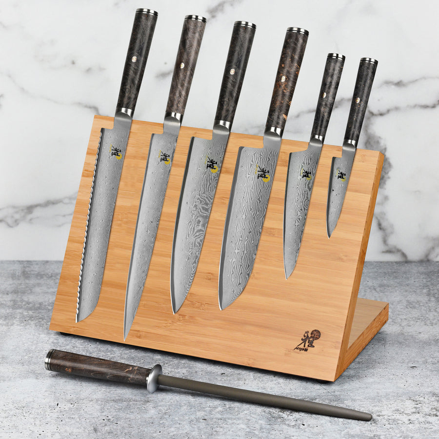 Miyabi Black 8 Piece Magnetic Easel Knife Set