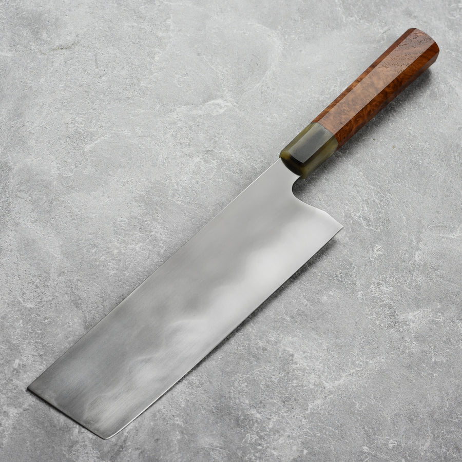 Keskin Carbon Steel 8.25" Extra Tall Nakiri with Saya