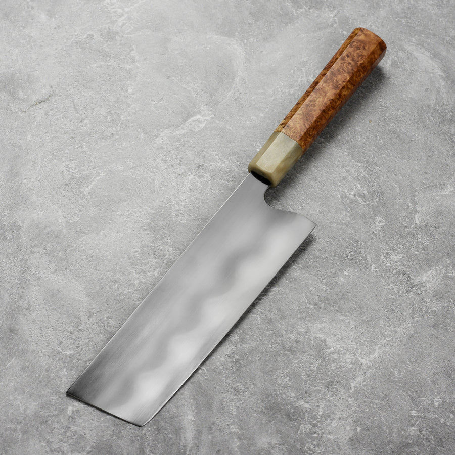 Keskin Carbon Steel 7" Nakiri with Saya