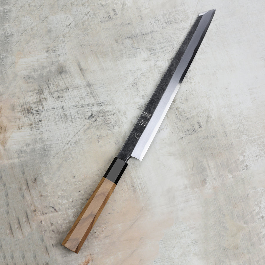 Hatsukokoro Shirasagi Aogami #2 Kurouchi 10.6" Kiritsuke Yanagiba