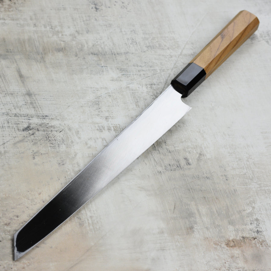 Hatsukokoro Shirasagi Aogami #2 Kurouchi Single Bevel 10.6" Kiritsuke Yanagiba