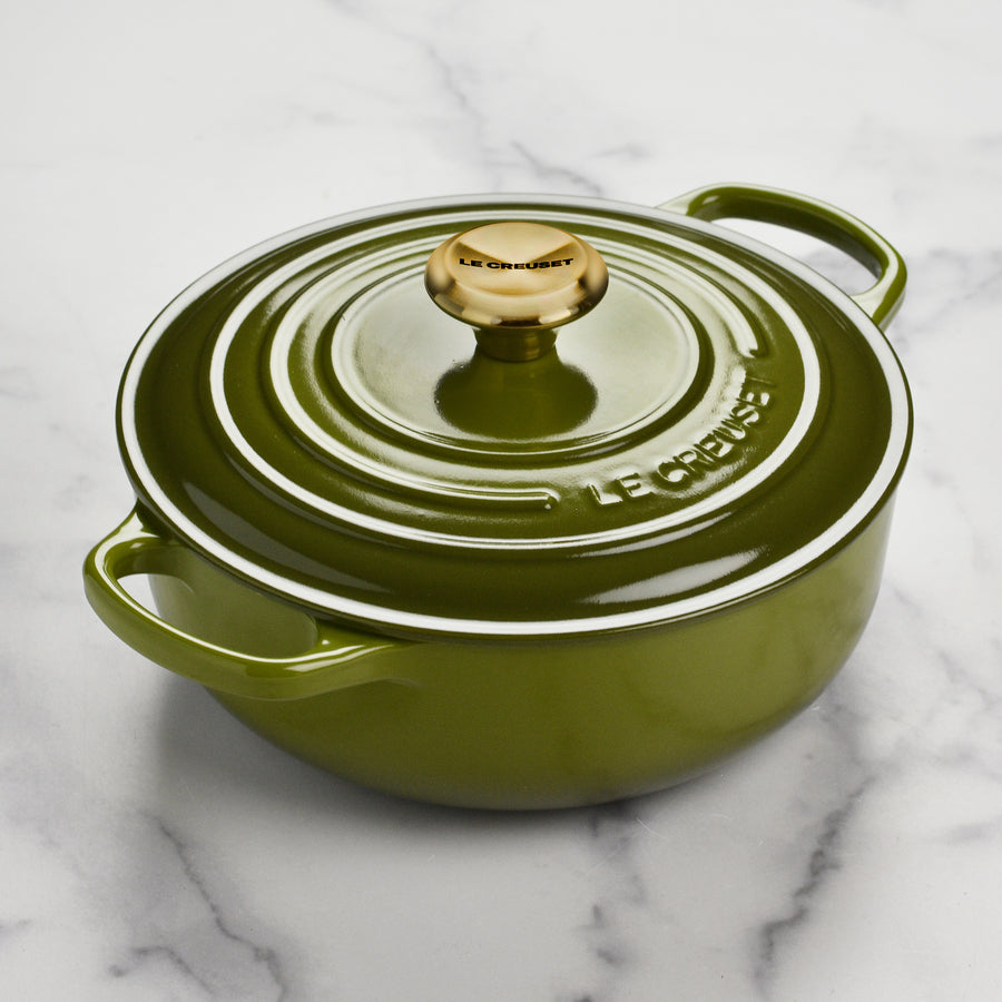 Le Creuset Signature Cast Iron 3.5-quart Olive Sauteuse Dutch Oven