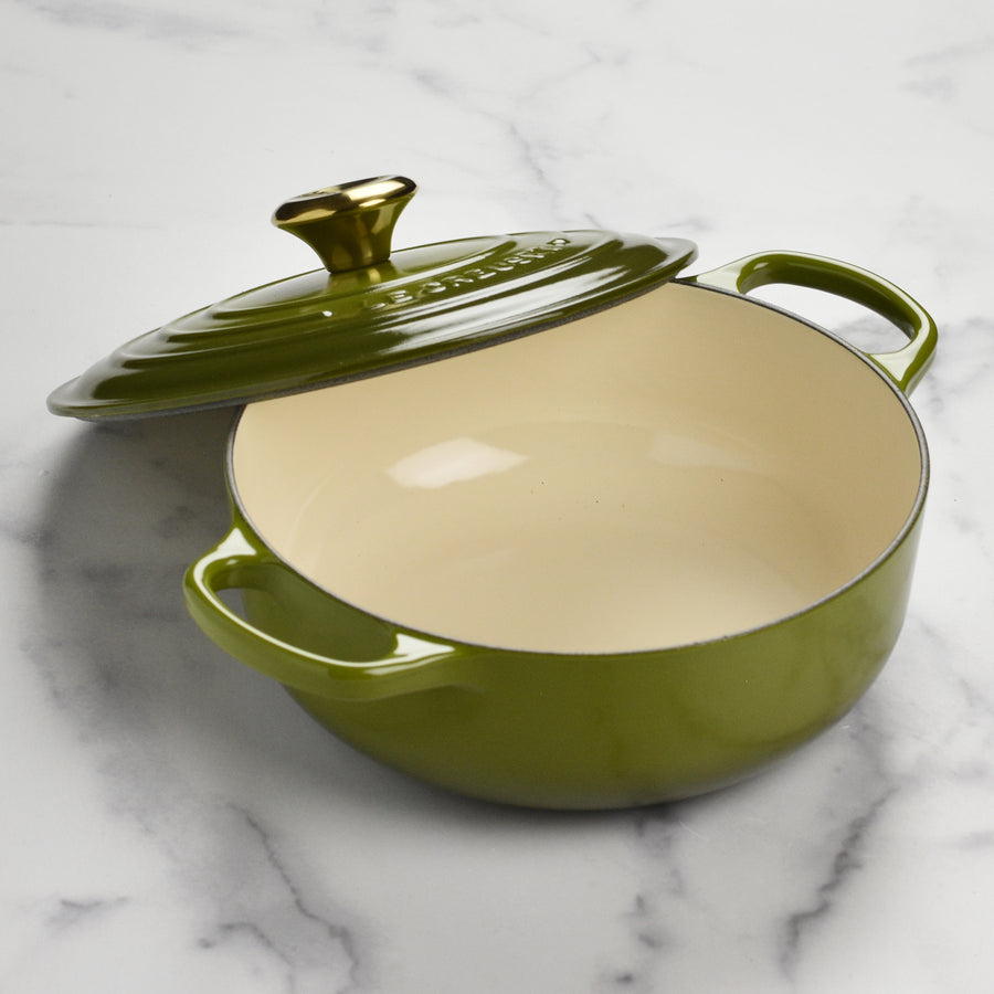 Le Creuset Signature Cast Iron 3.5-quart Olive Sauteuse Dutch Oven