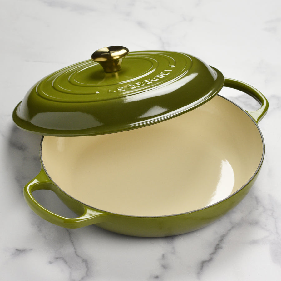 Le Creuset Signature Cast Iron 3.5-quart Olive Braiser