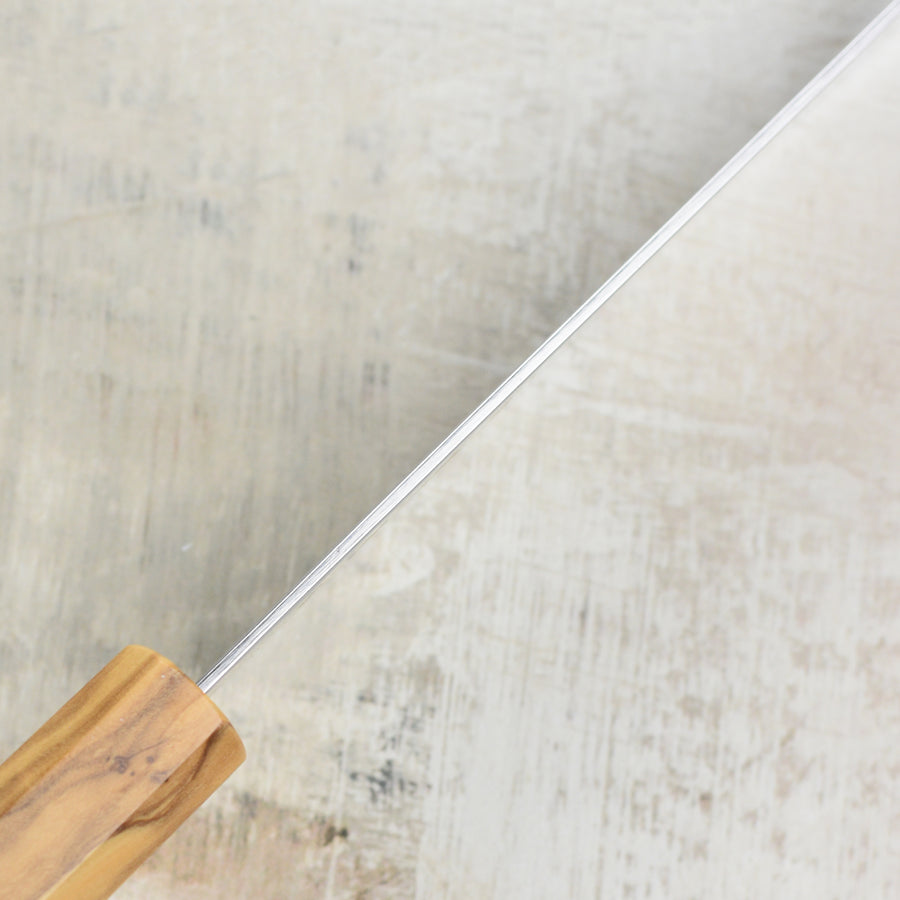 Hatsukokoro Hikari SLD 7" Santoku, Olivewood