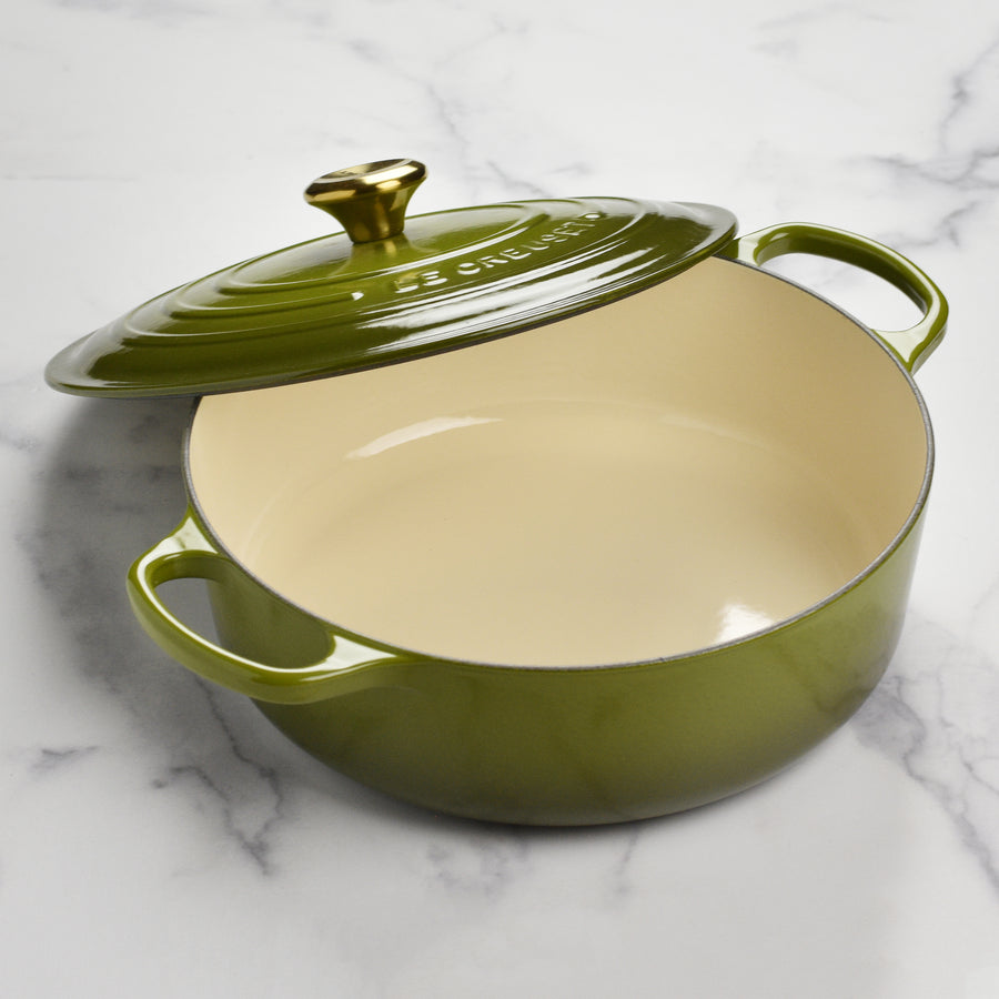 Le Creuset Signature Cast Iron 6.75-quart Olive Round Wide Dutch Oven