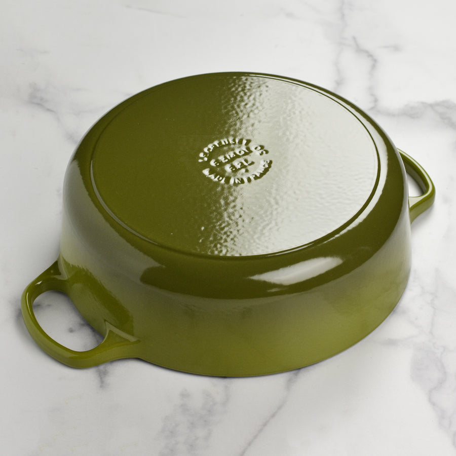 Le Creuset Signature Cast Iron 6.75-quart Olive Round Wide Dutch Oven