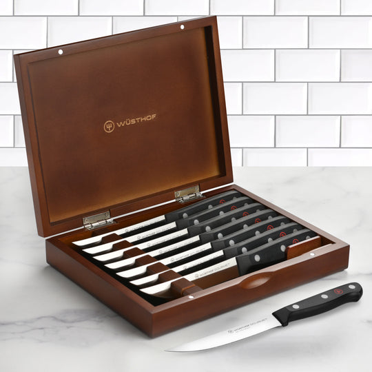 Wusthof Gourmet 8 Piece Steak Knife Set with Case