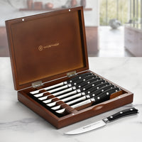 Wusthof Classic Ikon Steak Knives - 8 Piece Set with Case