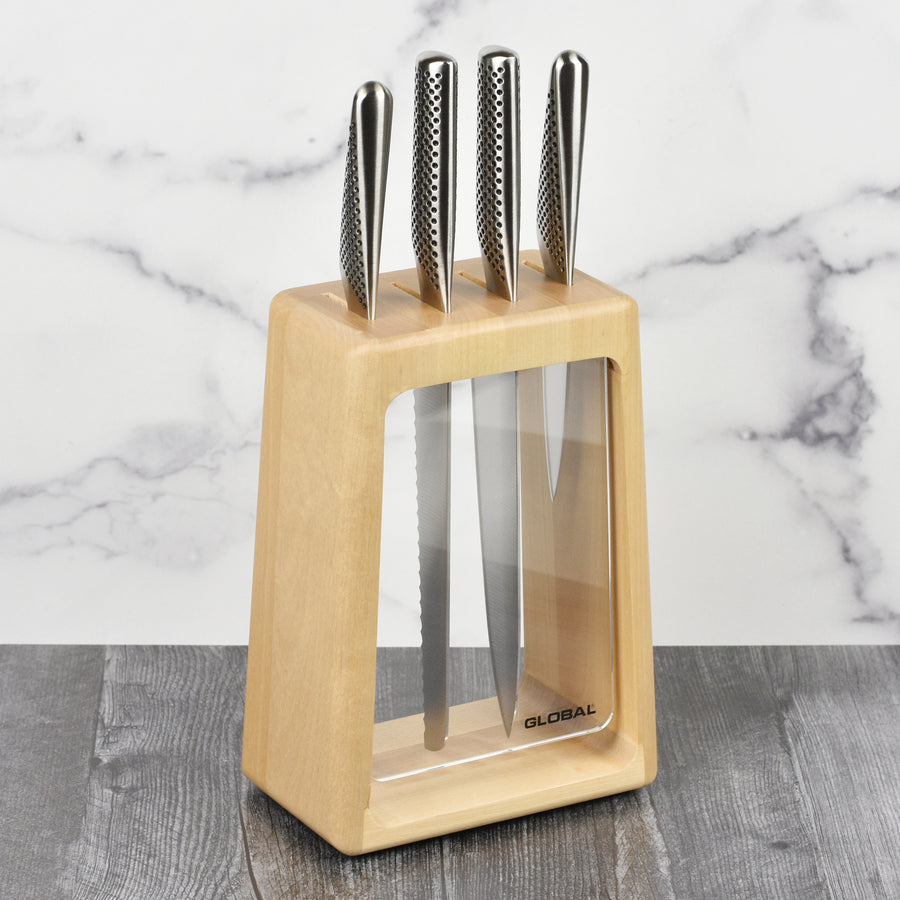 Global Hashira 5 Piece Knife Block Set