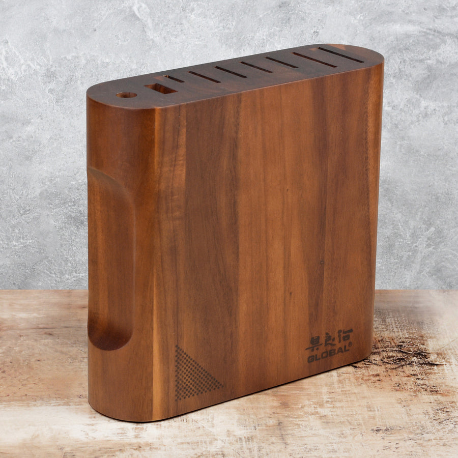 Global 10 Piece Kanpeki Knife Block Set, Acacia