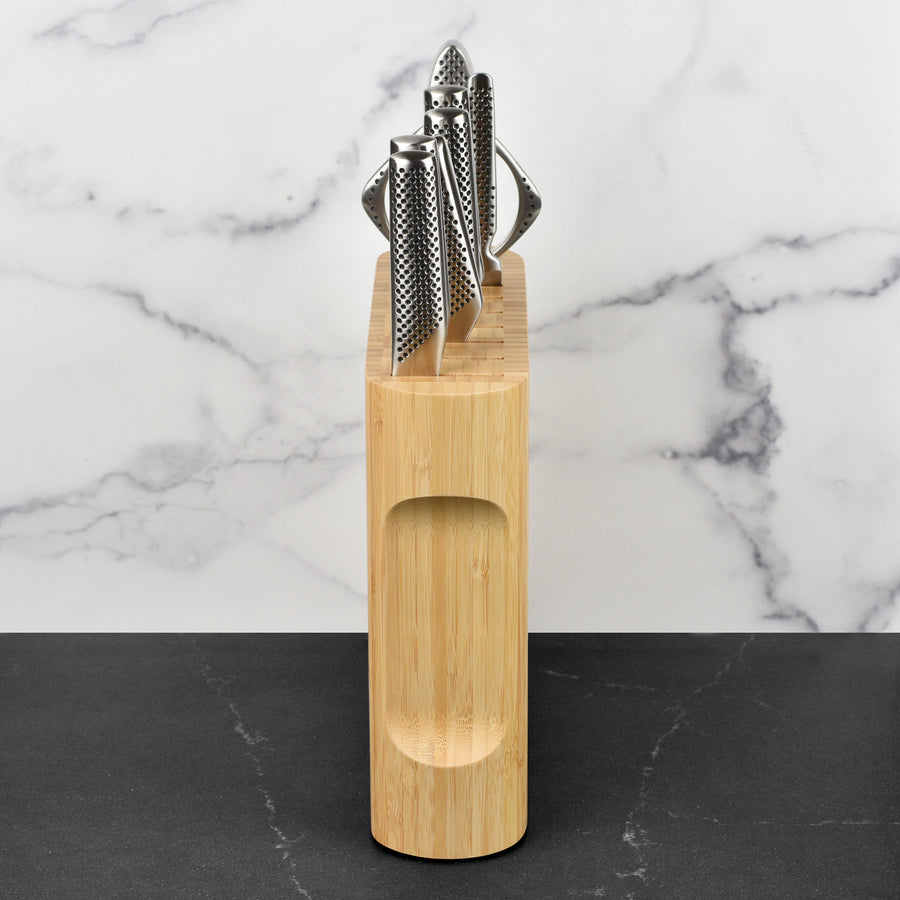Global 10 Piece Kanpeki Knife Block Set, Bamboo
