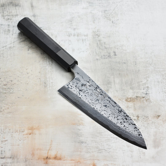 Hatsukokoro x Yauji Aogami #2 Damascus 7" Single Bevel Deba
