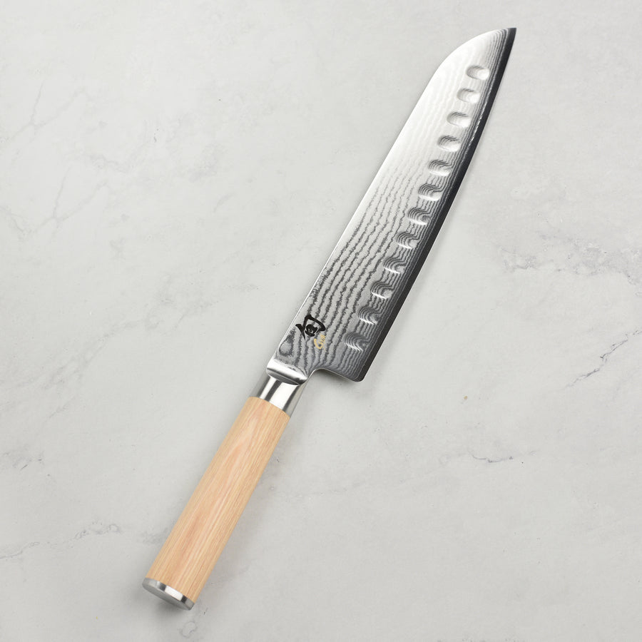 Shun Classic Blonde 8.5" Hollow Edge Santoku Knife